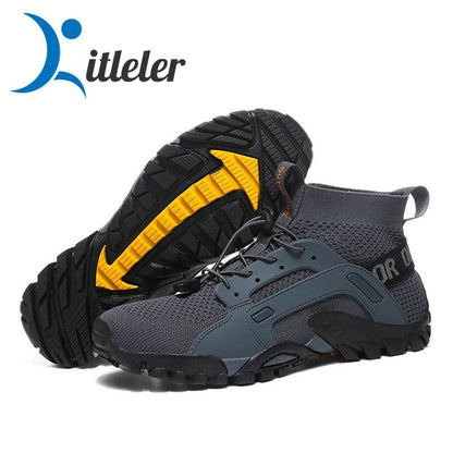 Quick-Dry Aqua Shoes with Anti-Slip Sole grey 40 by HitMyNeed
