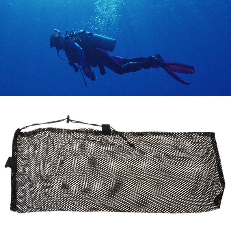 Quick Dry Dive Mesh Bag for Snorkel and Fins by HitMyNeed