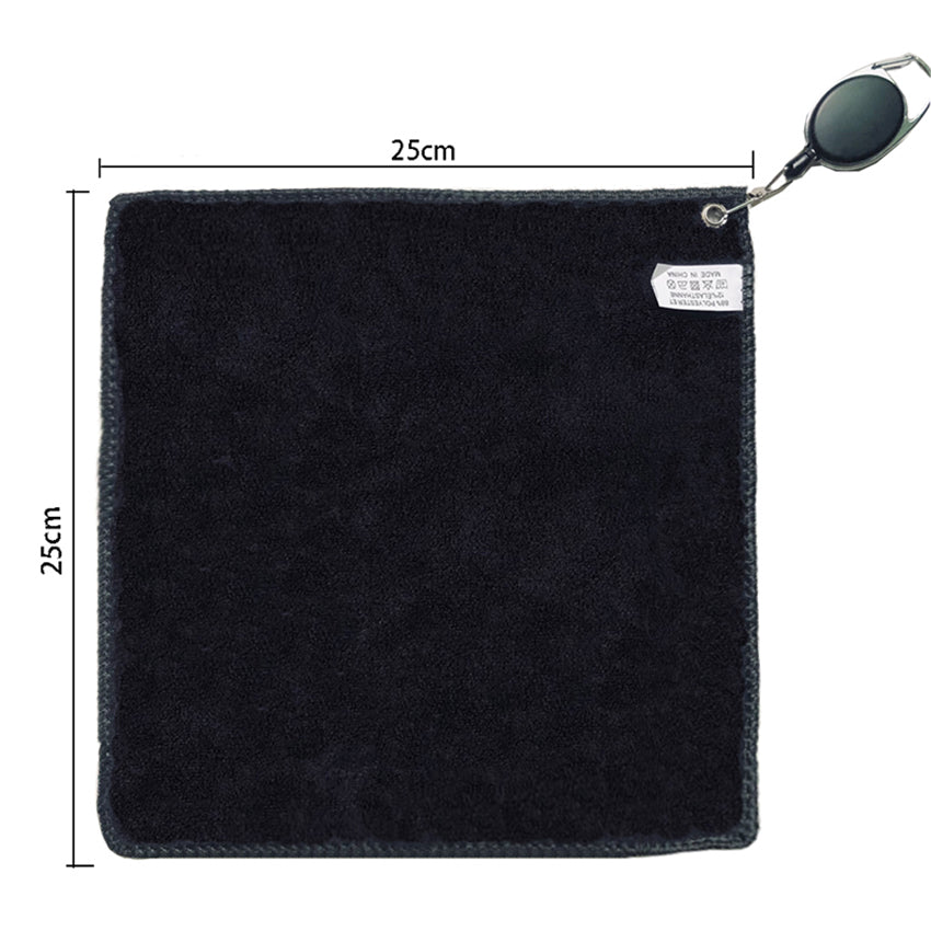 Quick Dry Golf Ball Towel with Retractable Clip by HitMyNeed