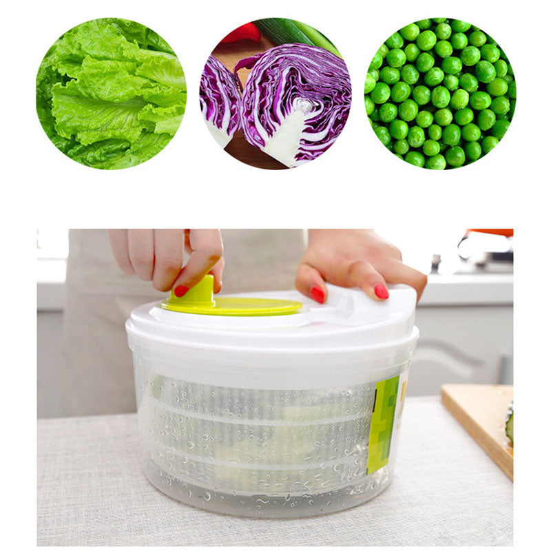 Quick-Dry Salad Spinner & Vegetable Washer with Colander Bowl by HitMyNeed