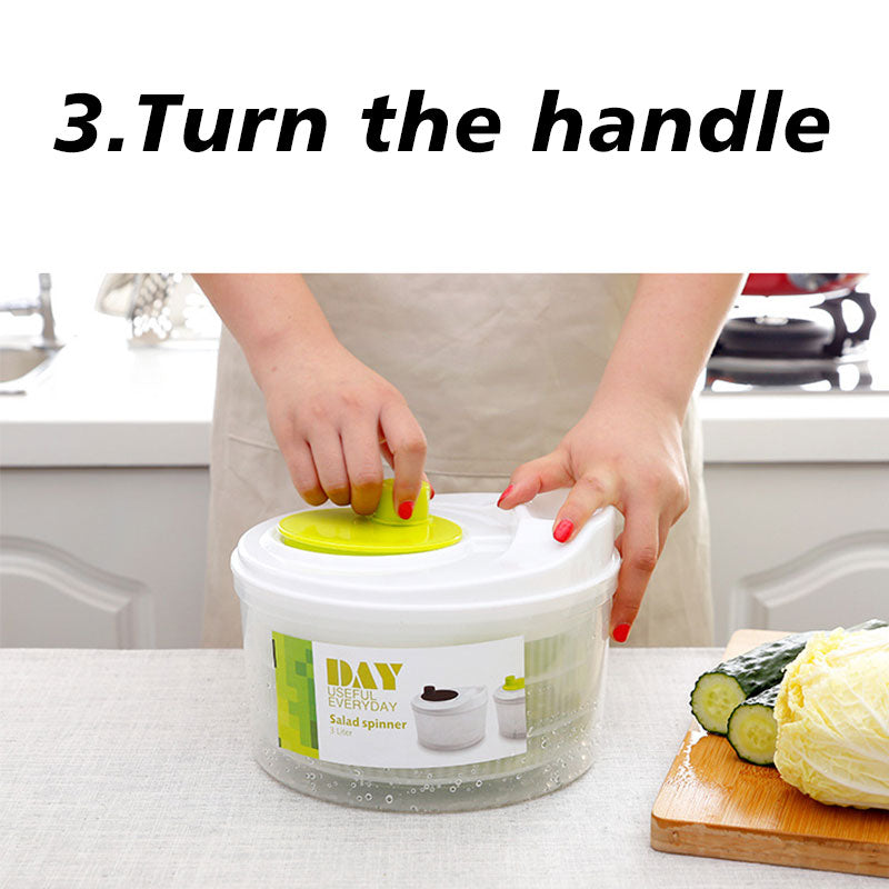 Quick-Dry Salad Spinner & Vegetable Washer with Colander Bowl by HitMyNeed