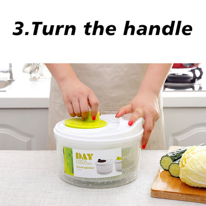 Quick-Dry Salad Spinner & Vegetable Washer with Colander Bowl by HitMyNeed