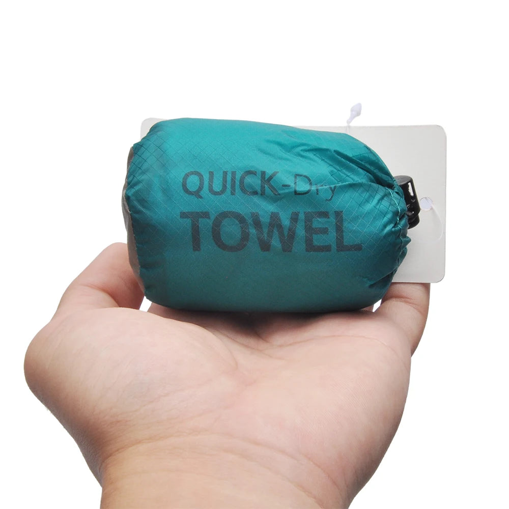 Quick Dry Travel Towel with Bag - Compact & Absorbent by HitMyNeed