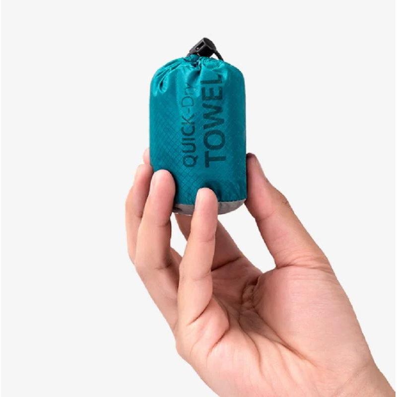 Quick Dry Travel Towel with Bag - Compact & Absorbent blue-towel-40x80cm by HitMyNeed