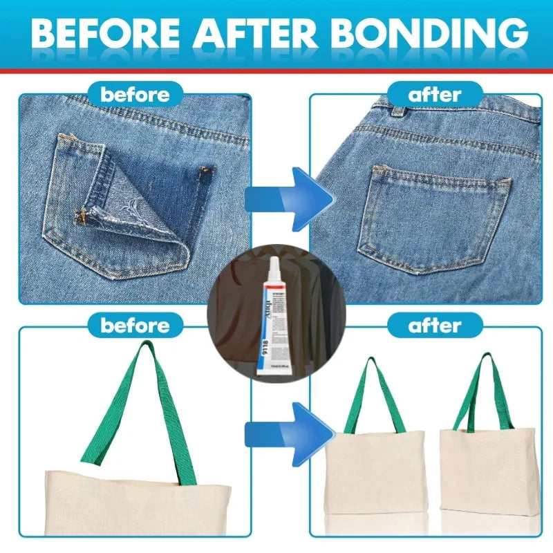 Quick Dry Waterproof Fabric Glue 15/60ml by HitMyNeed