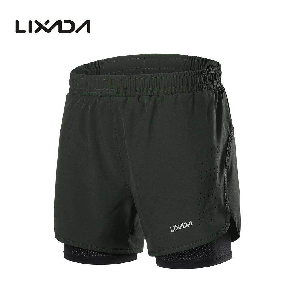 Quick-Drying Men's Athletic Training Shorts army-green xl by HitMyNeed