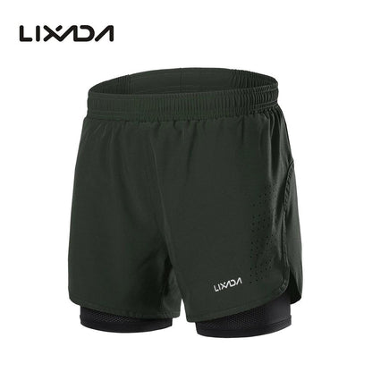 Quick-Drying Men's Athletic Training Shorts army-green xl by HitMyNeed