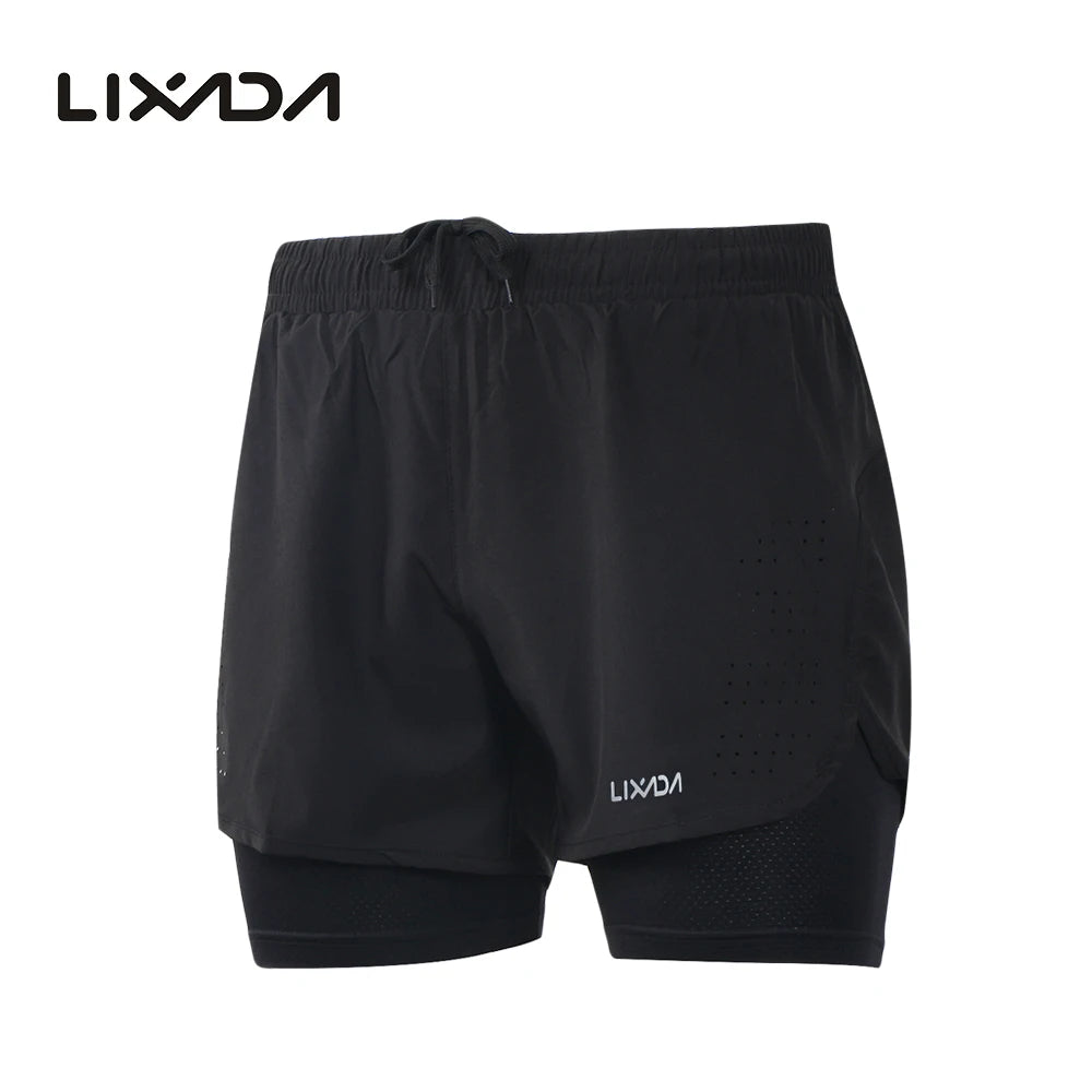 Quick-Drying Men's Athletic Training Shorts black m by HitMyNeed