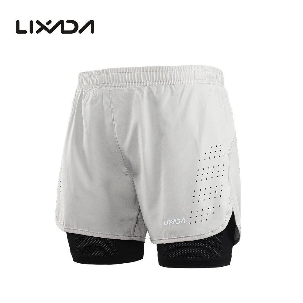 Quick-Drying Men's Athletic Training Shorts gray m by HitMyNeed