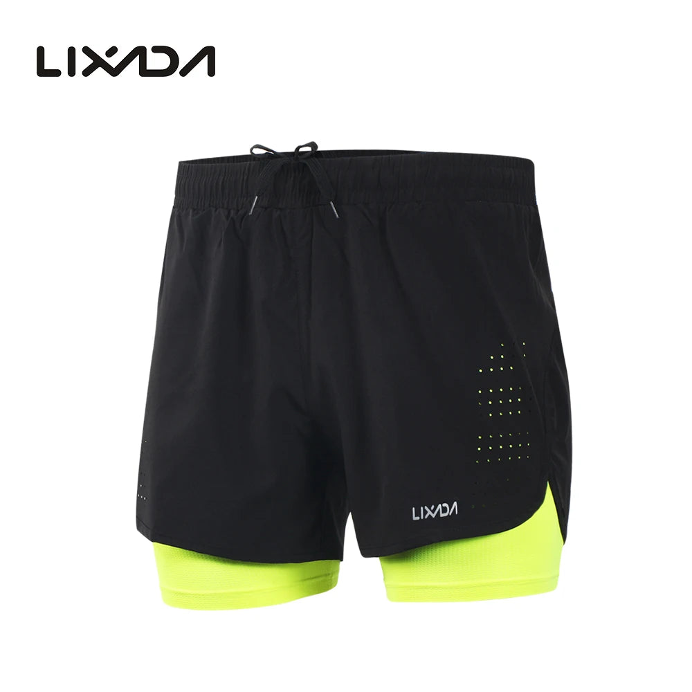 Quick-Drying Men's Athletic Training Shorts green l by HitMyNeed