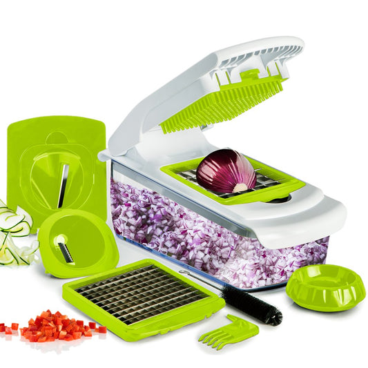 Quick Push Food Chopper with 4 Blades, 4-Cup Tray by HitMyNeed