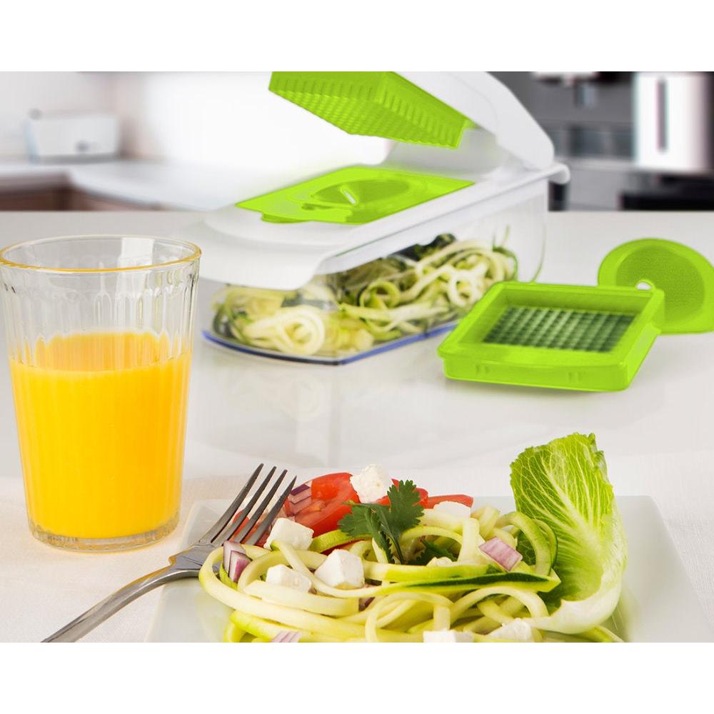 Quick Push Food Chopper with 4 Blades, 4-Cup Tray by HitMyNeed