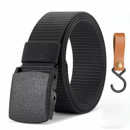 Quick Release Tactical Nylon Belt 125cm zv03-black-jtg by HitMyNeed
