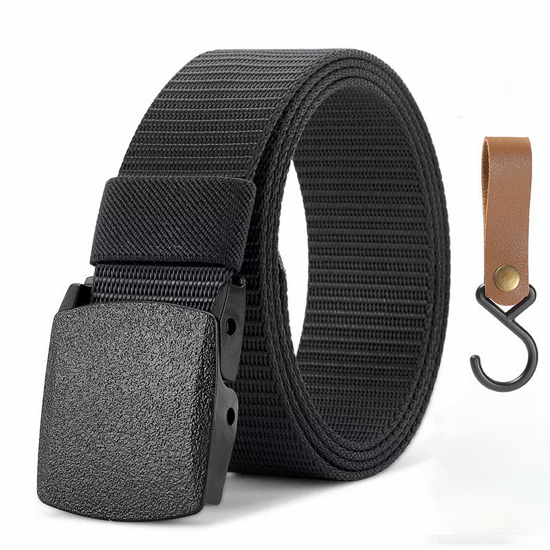 Quick Release Tactical Nylon Belt 125cm zv03-black-nhg by HitMyNeed