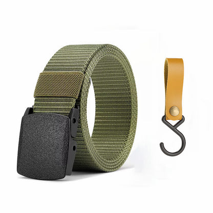 Quick Release Tactical Nylon Belt 125cm zv03-green-glg by HitMyNeed
