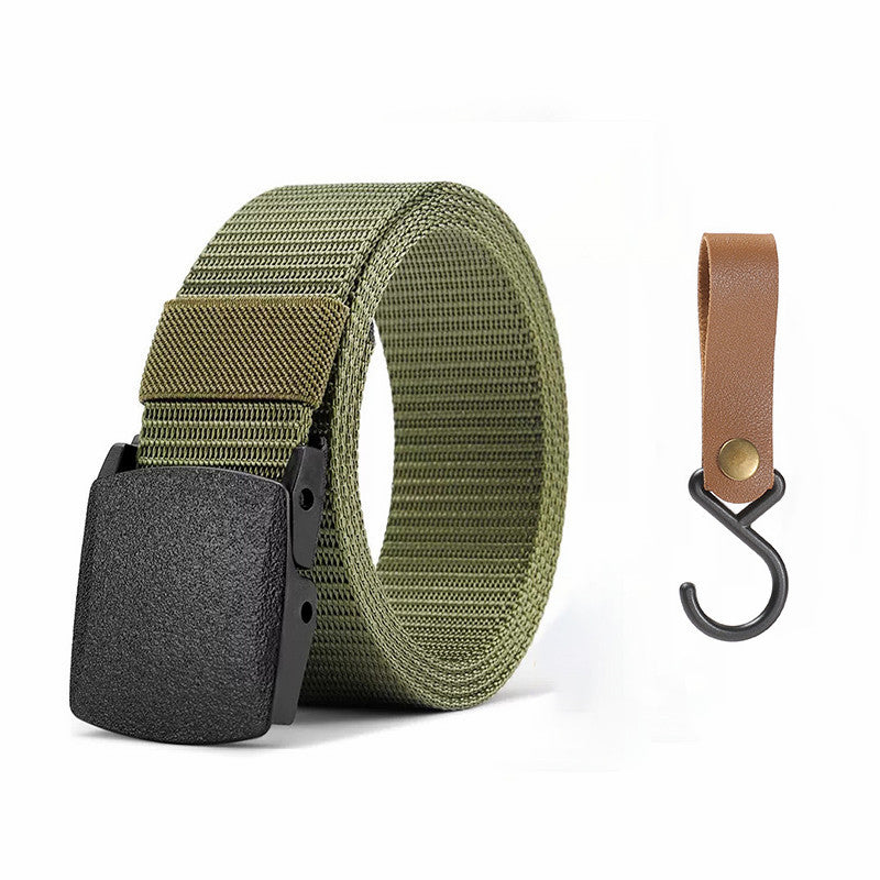 Quick Release Tactical Nylon Belt 125cm zv03-green-nhg by HitMyNeed