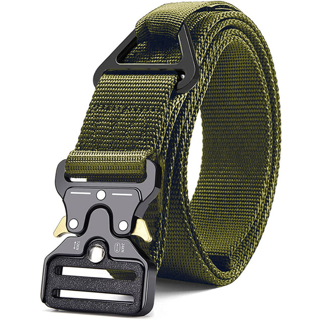 Quick Release Tactical Nylon Belt 125cm zv08-green by HitMyNeed
