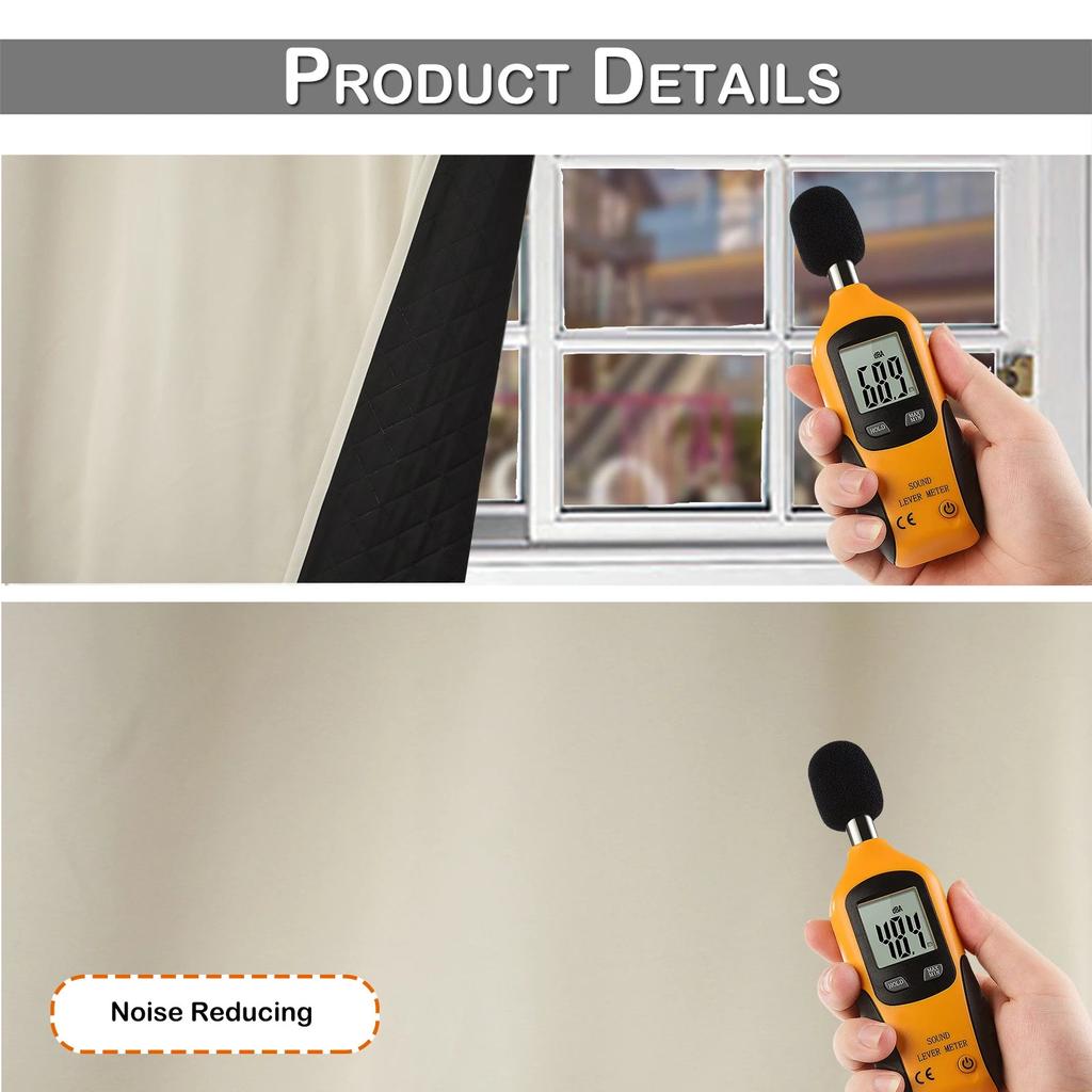 Quilted 100% Blackout Thermal Curtains with Eyelets by HitMyNeed