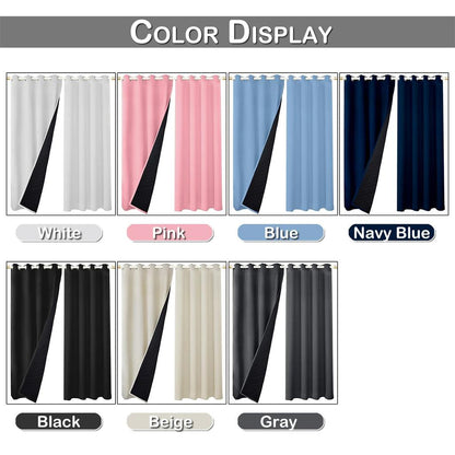 Quilted 100% Blackout Thermal Curtains with Eyelets by HitMyNeed