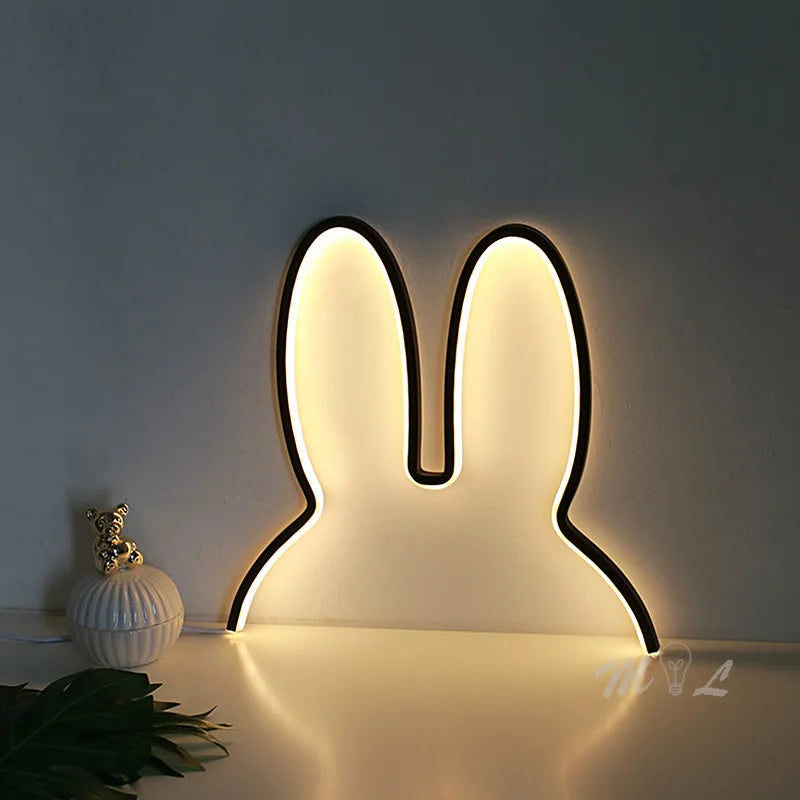 Rabbit LED Night Light USB Desk Lamp for Kids by HitMyNeed