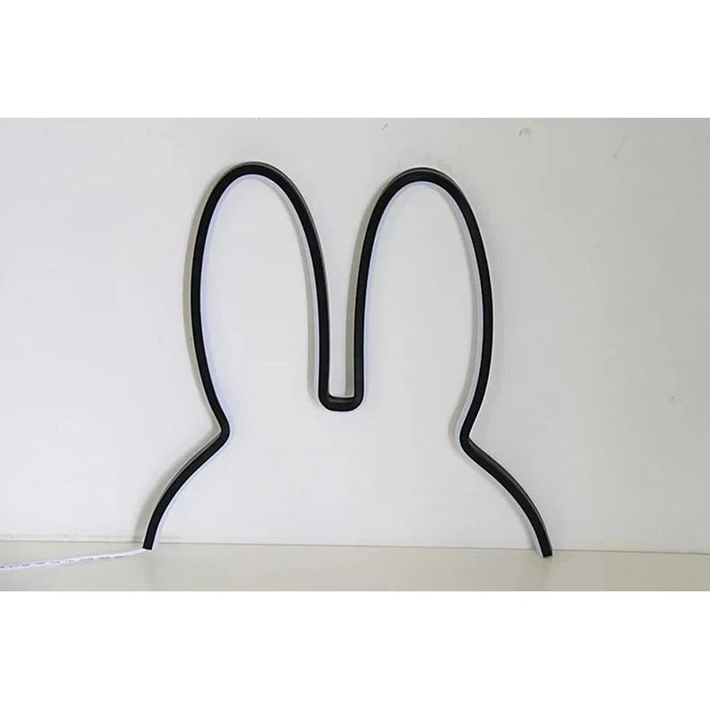Rabbit LED Night Light USB Desk Lamp for Kids black by HitMyNeed