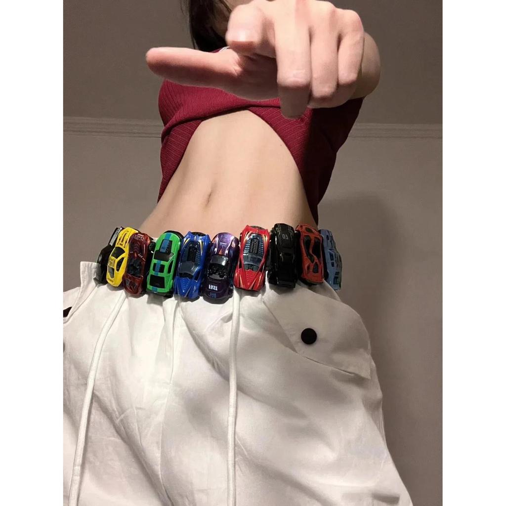 Racing Car Model Y2K Streetwear Belt 18pcs by HitMyNeed