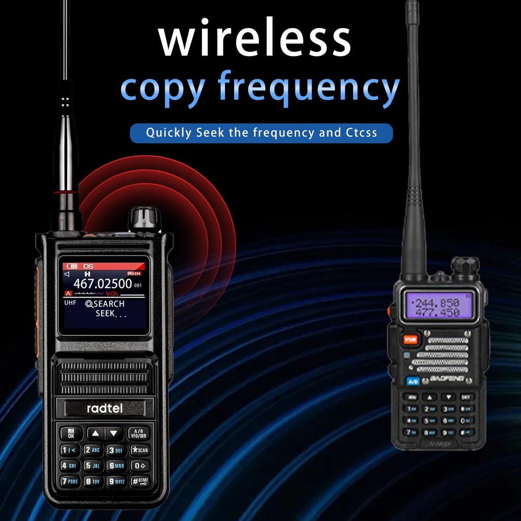 Radtel RT-470X Multi-Band Ham & Airband Radio 256CH by HitMyNeed