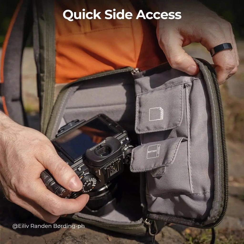Rain Cover Camera Backpack with Tripod & Quick Access by HitMyNeed