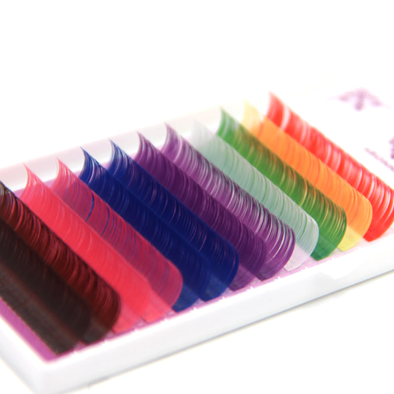 Rainbow Colored Eyelash Extensions Tray by HitMyNeed