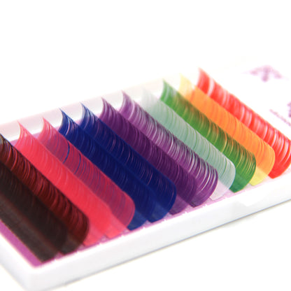 Rainbow Colored Eyelash Extensions Tray by HitMyNeed