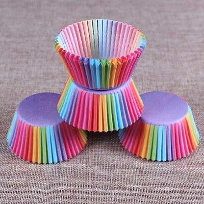 Rainbow Cupcake Paper Liners (Set of 100) by HitMyNeed