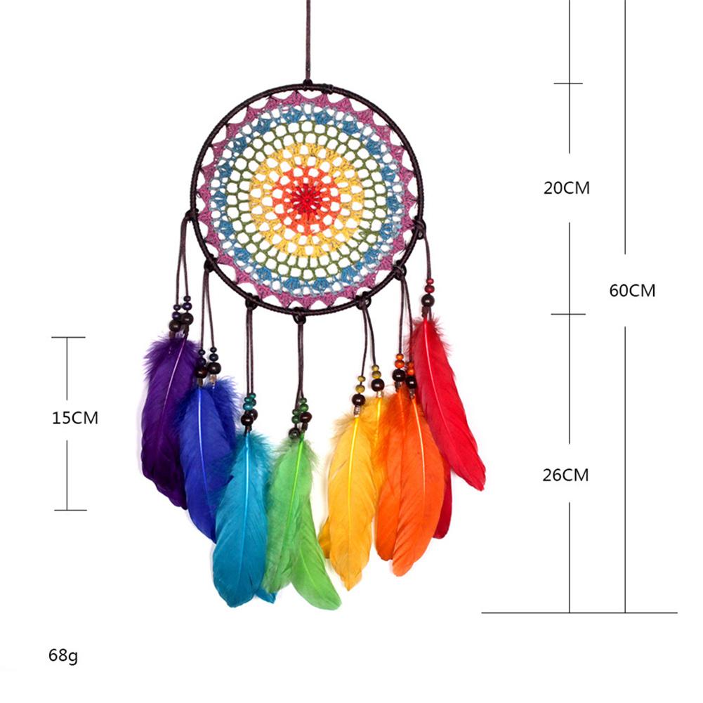 Rainbow Dream Catcher Wall Hanging Home Decor by HitMyNeed