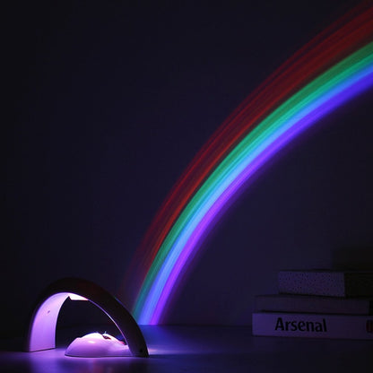 Rainbow LED Night Lamp Projector for Kids & Home by HitMyNeed