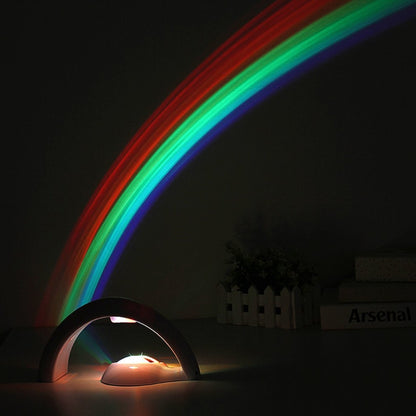 Rainbow LED Night Lamp Projector for Kids & Home by HitMyNeed