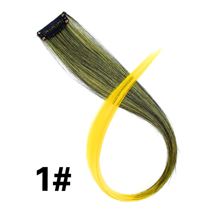 Rainbow Ombre Synthetic Clip-In Hair Extension 20" 1 by HitMyNeed