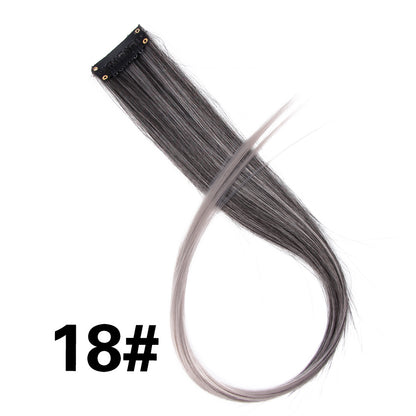 Rainbow Ombre Synthetic Clip-In Hair Extension 20" 18 by HitMyNeed