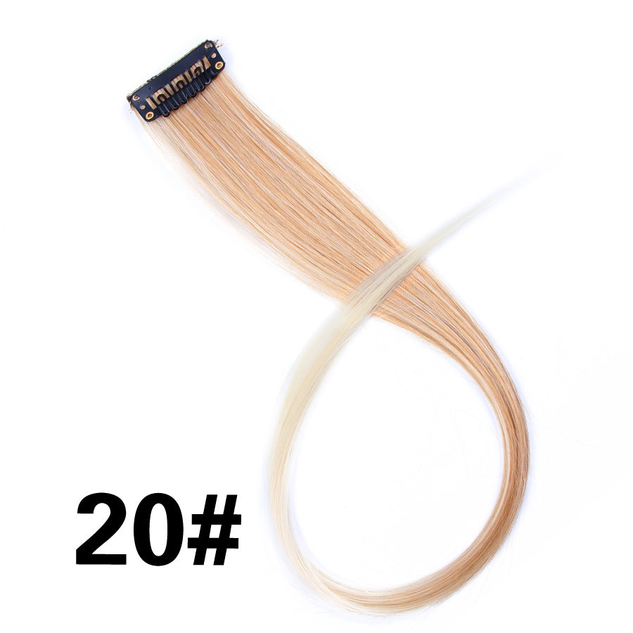 Rainbow Ombre Synthetic Clip-In Hair Extension 20" 20 by HitMyNeed