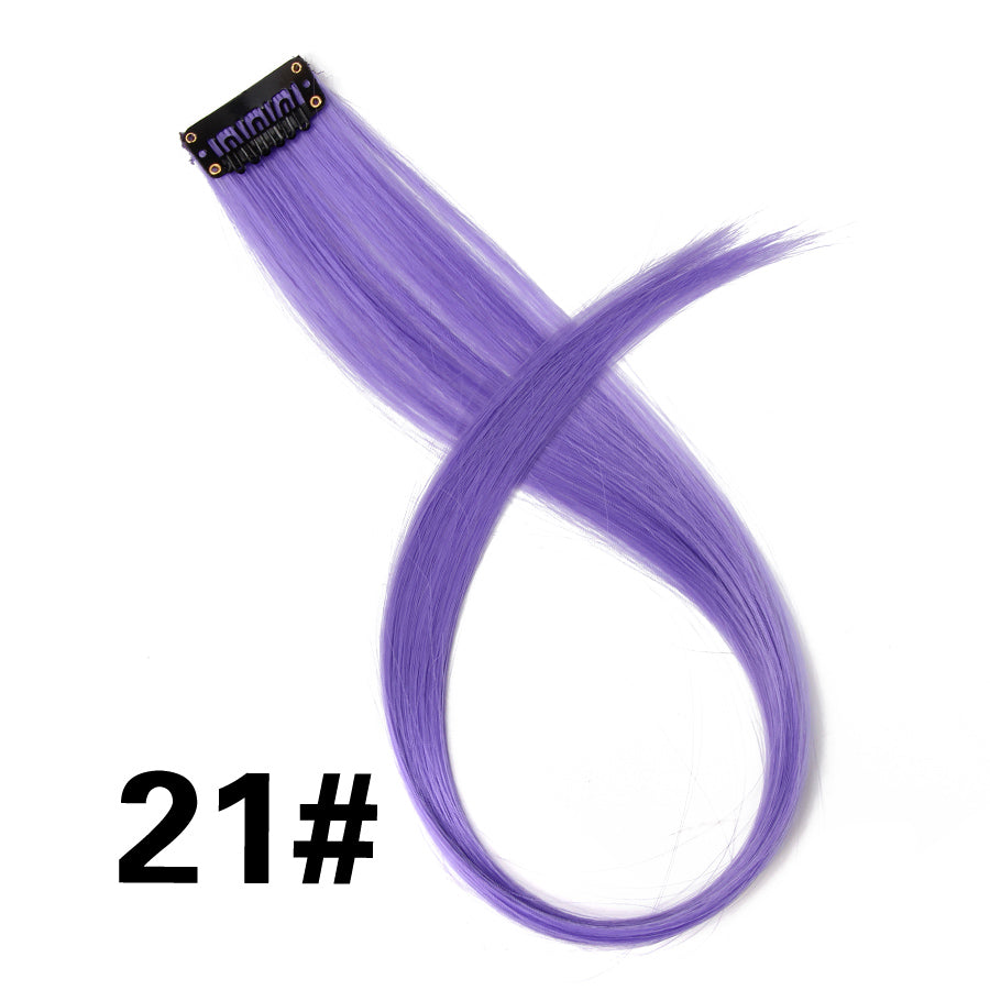 Rainbow Ombre Synthetic Clip-In Hair Extension 20" 21 by HitMyNeed