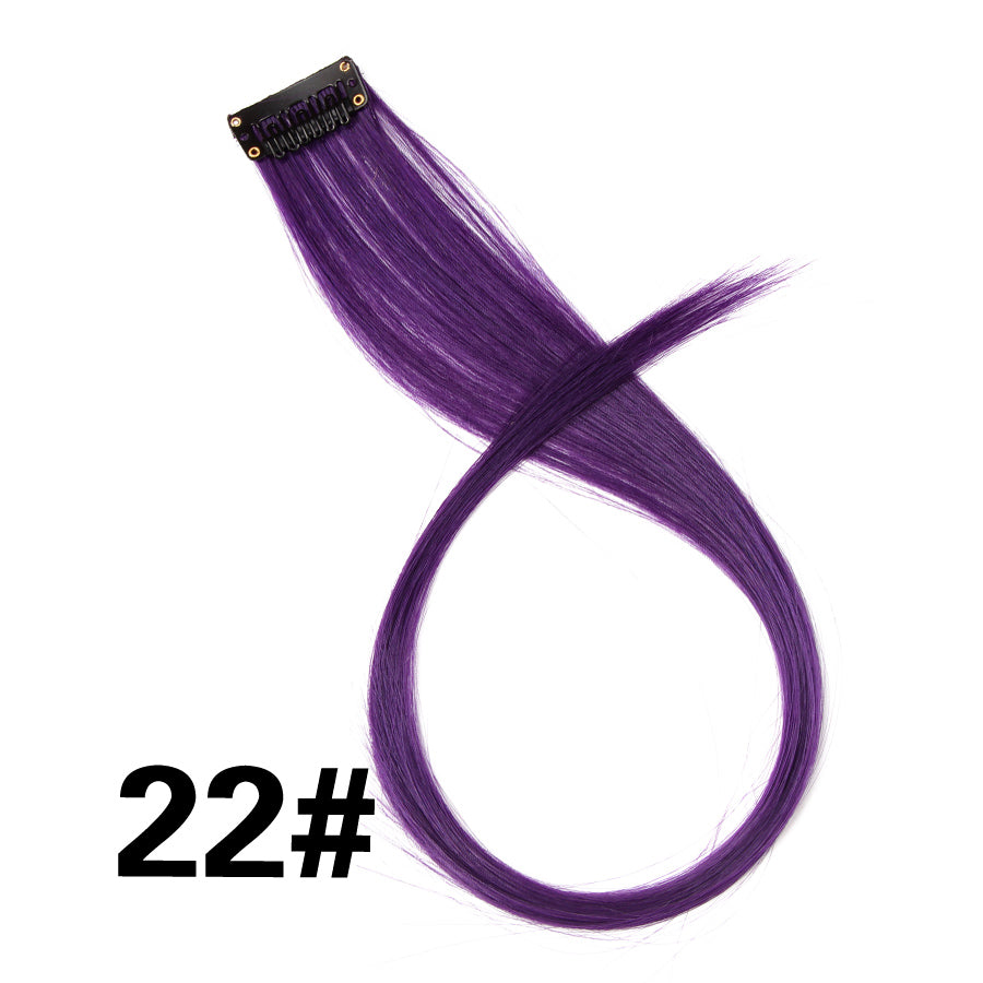 Rainbow Ombre Synthetic Clip-In Hair Extension 20" 22 by HitMyNeed