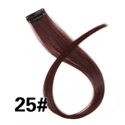 Rainbow Ombre Synthetic Clip-In Hair Extension 20" 25 by HitMyNeed