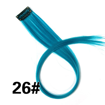 Rainbow Ombre Synthetic Clip-In Hair Extension 20" 26 by HitMyNeed
