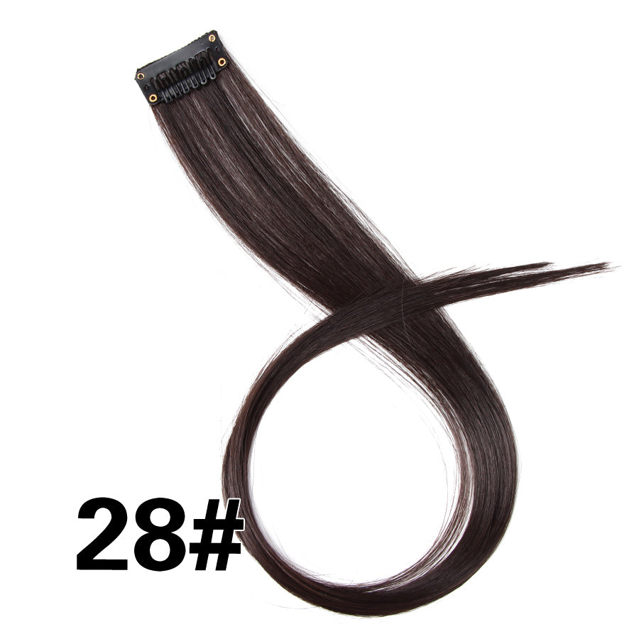 Rainbow Ombre Synthetic Clip-In Hair Extension 20" 28 by HitMyNeed