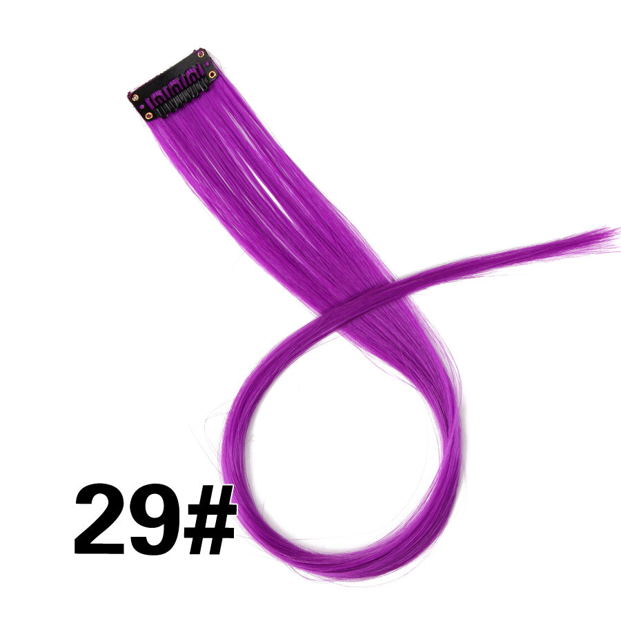 Rainbow Ombre Synthetic Clip-In Hair Extension 20" 29 by HitMyNeed