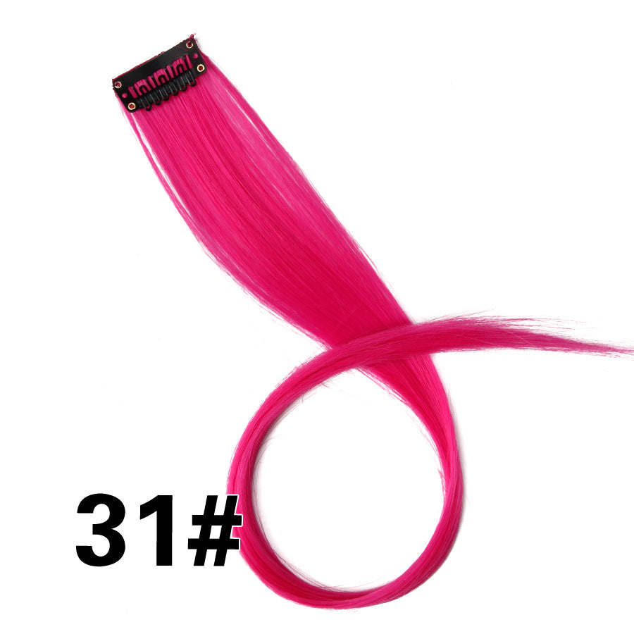 Rainbow Ombre Synthetic Clip-In Hair Extension 20" 31 by HitMyNeed