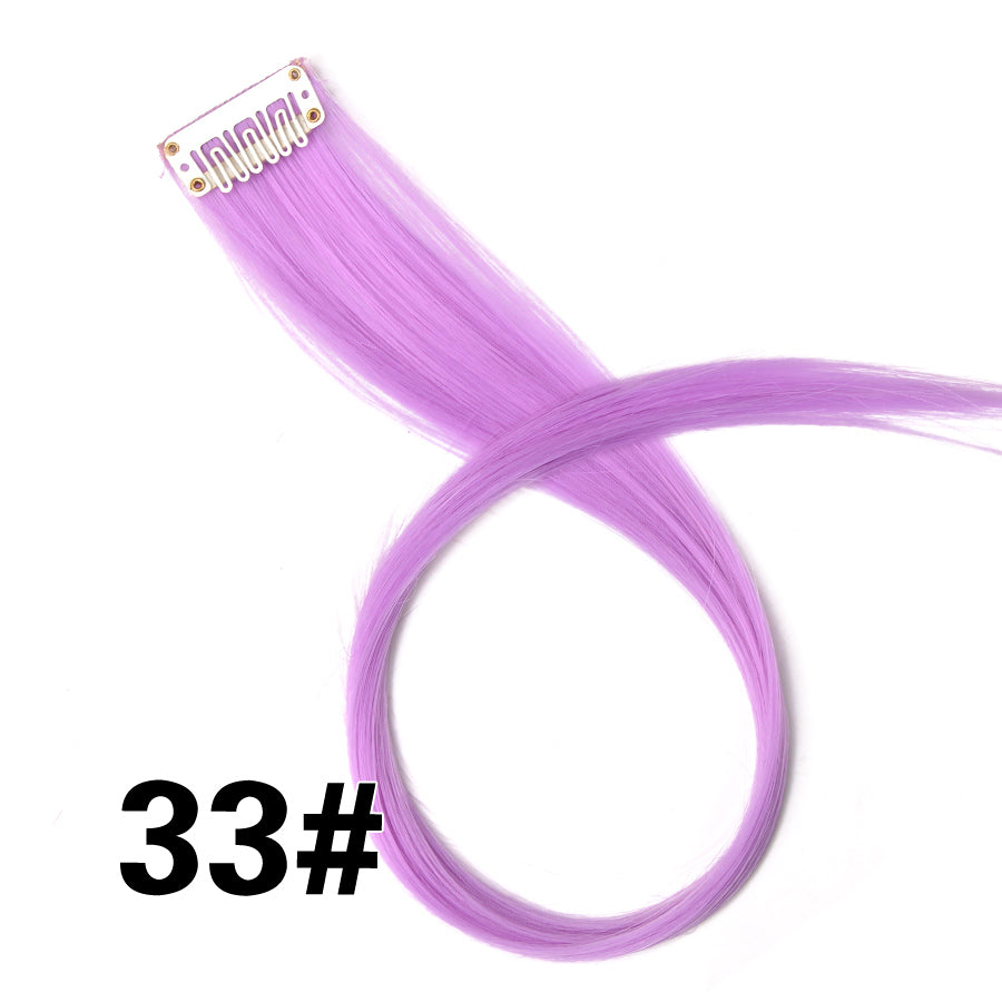 Rainbow Ombre Synthetic Clip-In Hair Extension 20" 33 by HitMyNeed