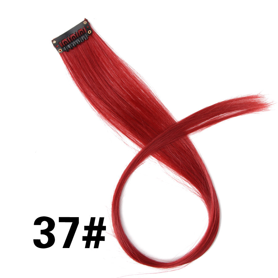 Rainbow Ombre Synthetic Clip-In Hair Extension 20" 37 by HitMyNeed