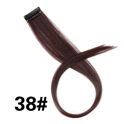 Rainbow Ombre Synthetic Clip-In Hair Extension 20" 38 by HitMyNeed