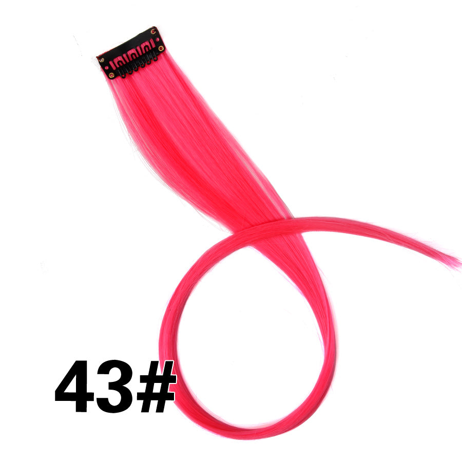 Rainbow Ombre Synthetic Clip-In Hair Extension 20" 43 by HitMyNeed