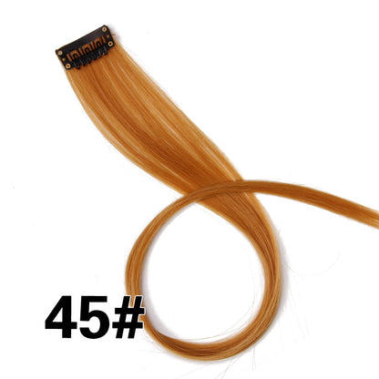 Rainbow Ombre Synthetic Clip-In Hair Extension 20" 45 by HitMyNeed