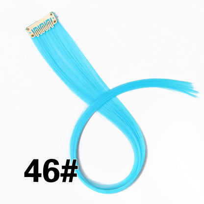 Rainbow Ombre Synthetic Clip-In Hair Extension 20" 46 by HitMyNeed